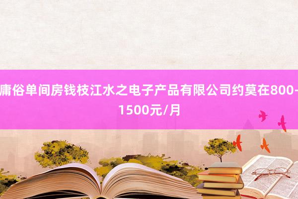 庸俗单间房钱枝江水之电子产品有限公司约莫在800-1500元/月